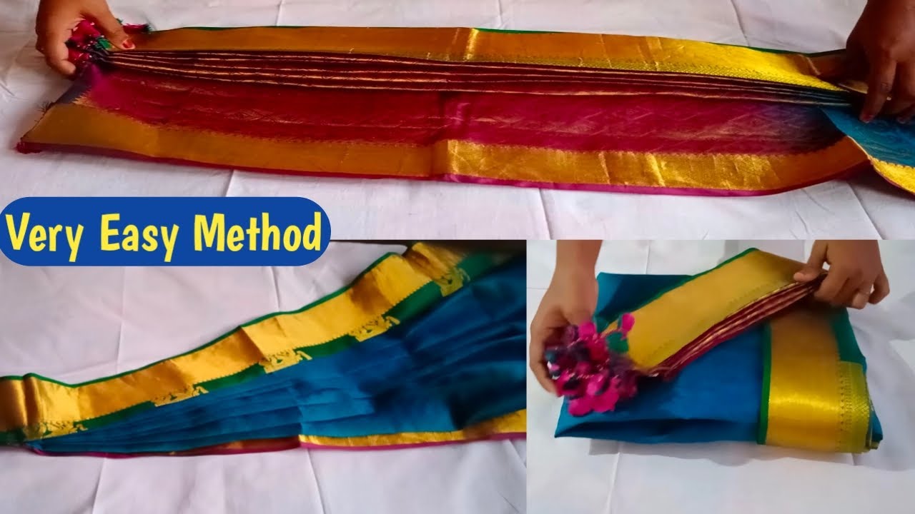 Download How to Pleat saree pallu | Saree pleating tricks | Party Sari Draping Idea | Renuka fashions