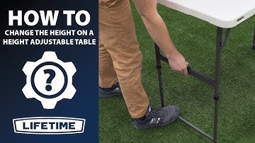 How to Change the Height on Your Height Adjustable Table | Lifetime How To Video