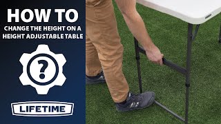 How to Change the Height on Your Height Adjustable Table | Lifetime How To Video