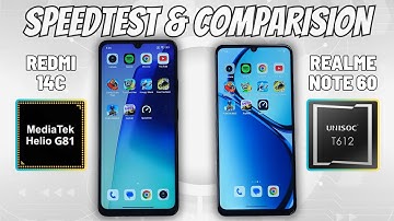 Redmi 14C vs Realme Note 60 Speedtest & Camera Comparison
