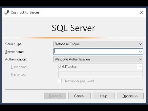 Server Name in SQL Server Management is Empty When Connecting with Local DB