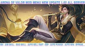 Aov Mod Menu New Update 1.60 | MH, Aim Skill, Bug Skill, Auto Win, Esp, Fix Skin SSS, Unlock Skins..