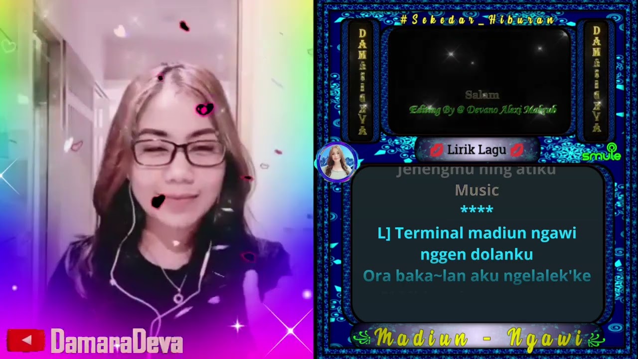 Karaoke smule with Damaradeva_Madiun Ngawi