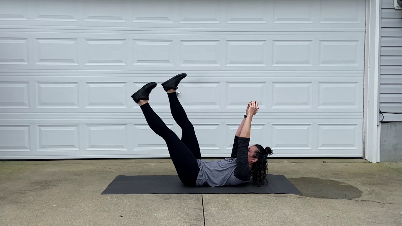 Crunch Hold Single Leg Drops - YouTube