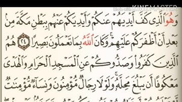 سورة الفتح من آية ( ٢٤ ) إلى آخرها آية ( ٢٩ ) للقارئ : ماهر المعيقلي .