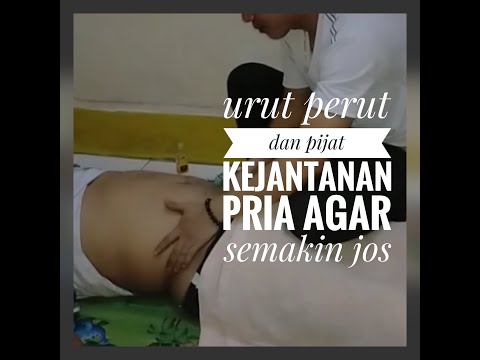Urut perut dan terpi kejantanan pria
