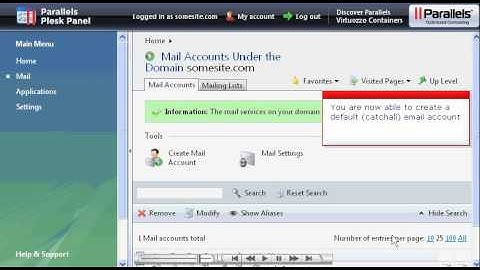 Creating a default (catchall) email account in plesk