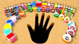 How To Make Giant Hand Made With Rainbow Orbeez, Balloons Fanta, Popular Sodas, Coca Cola Vs Mentos