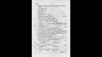 6th class SA1 English question paper 2023-2024