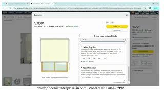 Roller blinds - Custom Sized roller blinds, how to order custom blackout roller blinds on amazon