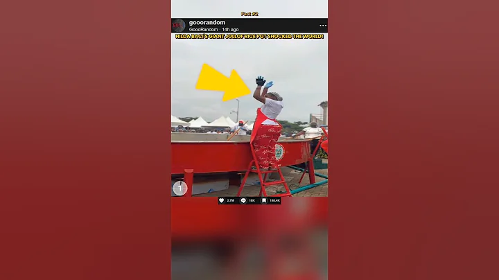 HILDA BACI'S GIANT JOLLOF RICE POT SHOCKED THE WORLD #gooorandom  #hildabaci #guinnessworldrecords