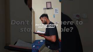 Don't know where to start the Bible? #jesus #bible #bibleverse #biblestudy #god #worship
