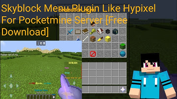 Skyblock Menu Plugin For Pocketmine Server [Free Download]