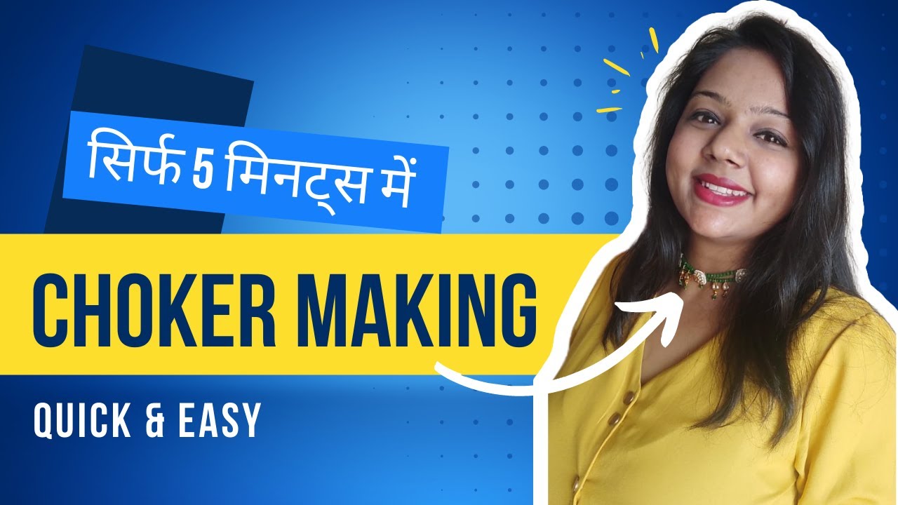 5 मिनट्स में Chokar Necklace Making || How To Make Chokar Necklace in 5 Minutes || Chokar Making