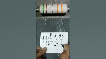 Decode Resistor Green Brown Silver Orange Orange , #5band #resistor #colorcode #shorts