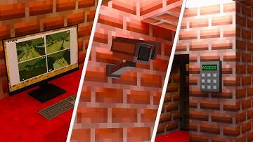 DOOR PINPAD , CCTV CAMERA , MONITOR MOD FOR MINECRAFT PE AND BEDROCK