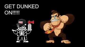 Donkey Kong gets REKT by Sans