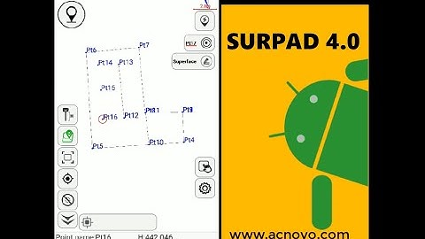 Collect RTK GNSS data in your Smartphone using Surpad4 for android, import and exported as DXF file