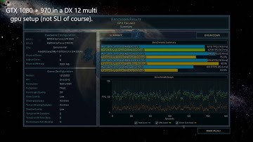 DX 12 Multi-gpu nvidia only benchmark (ashes of the singularity). GTX 1080 + GTX 970.