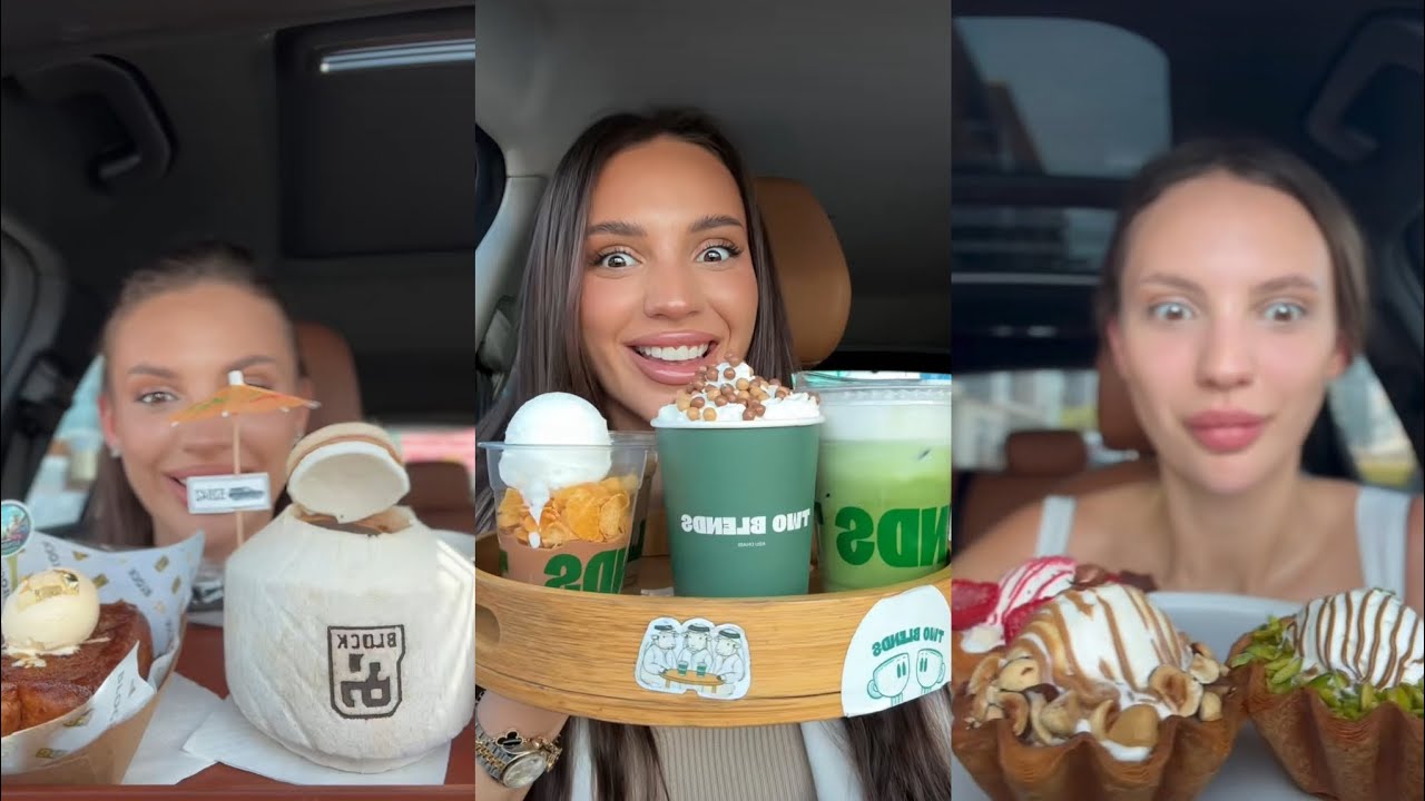 ASMR EATING VARIOUS DESSERT 🥞🥥🍨🍵🧁