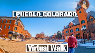 River Walk  Pueblo Colorado Walking Tour  Walking Tours for Treadmill  4K City Walks Virtual Walk