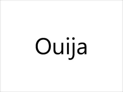 How to Pronounce Ouija - YouTube
