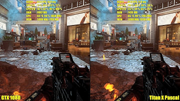 Call Of Duty Infinite Warfare 4K Titan X Pascal Vs GTX 1080 Frame Rate Comparison