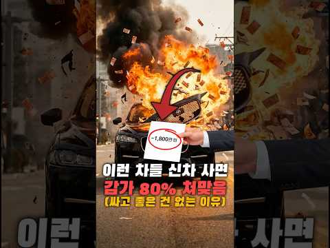 이런 자동차 신차로 사면 감가 80% 이상 맞는 이유 #shorts #유머