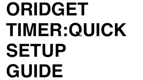 ORIDGET Electric Timer Plug Guide - How to Set Up