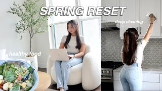 SPRING RESET VLOG |  bring productive, living alone, spring cleaning!