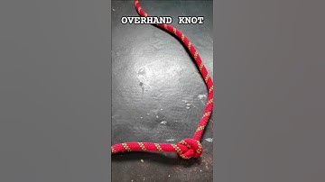 How to tie Overhand knot #knot #diy #rope #handmade