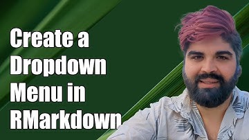 How to Create a Dropdown Menu in RMarkdown Tabsets Using Bootstrap