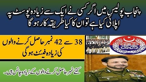 Punjab police \ SPU \ PHP police interview merit list