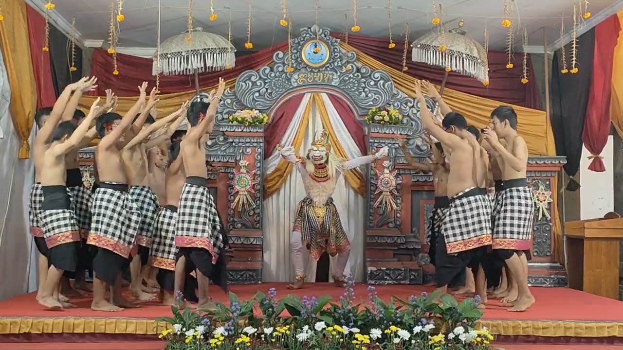 Tari Kecak SLB Negeri 3 Denpasar pada aksi nyata projek P5 Tema Kearifan Lokal. (lanjut di Part 2)