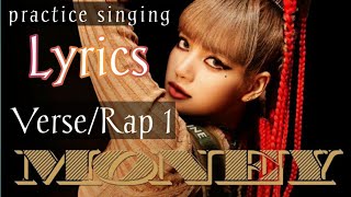 Download Lagu LISA - MONEY 1 verse/rap lyrics practice singing MP3