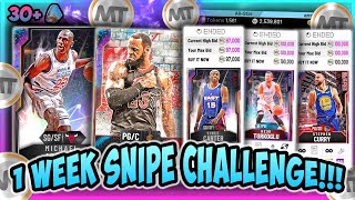 NBA2K20 - 1 WEEK SNIPE CHALLENGE VS DENVER!!! 30+ OPAL SNIPES - INSANE MT MADE - LOSER DOES FORFEIT