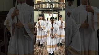 SERVE LOVE JESUS 🥰 GOD IS GREAT 😊 #young #sakristan #acolytes #altarservers #acolitos #holymass #i