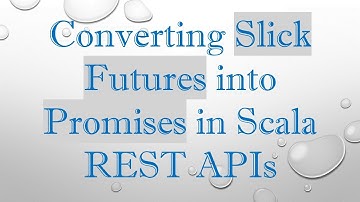 Converting Slick Futures into Promises in Scala REST APIs