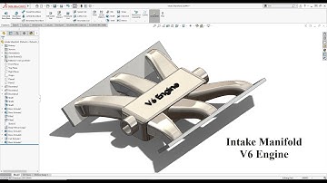 Intake Manifold V6 Engine SolidWorks Tutorial 2021! Learn from homee :D