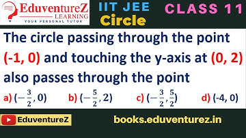 The circle passing through the point (-1, 0) and touching the y-axis at (0, 2) also passes through