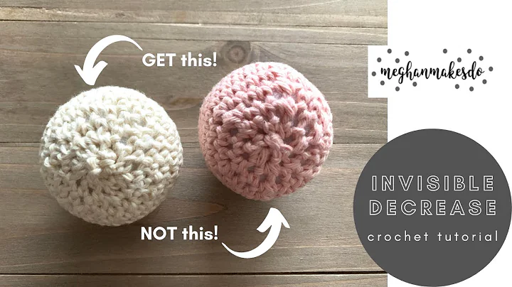 How to make an invisible decrease in crochet, the invisible sc2tog, decreasing stitch for amigurumi