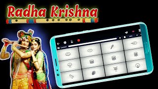 Radha Krishna Flute Tune On Walkband App || Mobile Piano + Mobile Drumming || Sri Krishna screenshot 2