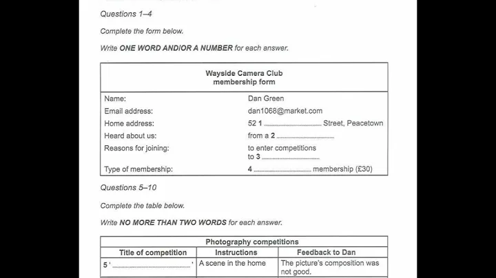 Cambridge 18, Test 3, Part 1