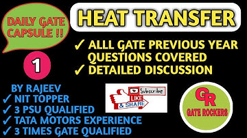 Heat Transfer, Conduction for Gate, Chapter-1, Part-1, #GateRockers