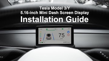 Tesla Model 3/Y 5.16-inch Mini Dash Screen Display Installation Guide| Hansshow