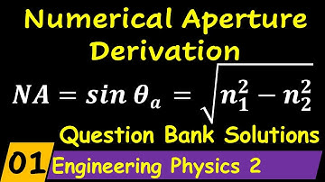 Numerical Aperture of Optical Fiber Derivation | Engineering Physics