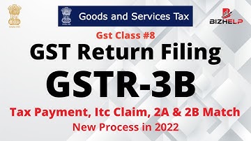 Gstr 3B Filing | gst return filing in hindi  | Gst Tax Payment | Gst Itc Claim