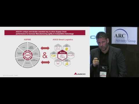 Global Supply Chain Analytics Approach - Jan Theissen of AGCO @ ARC Orlando Forum 2017