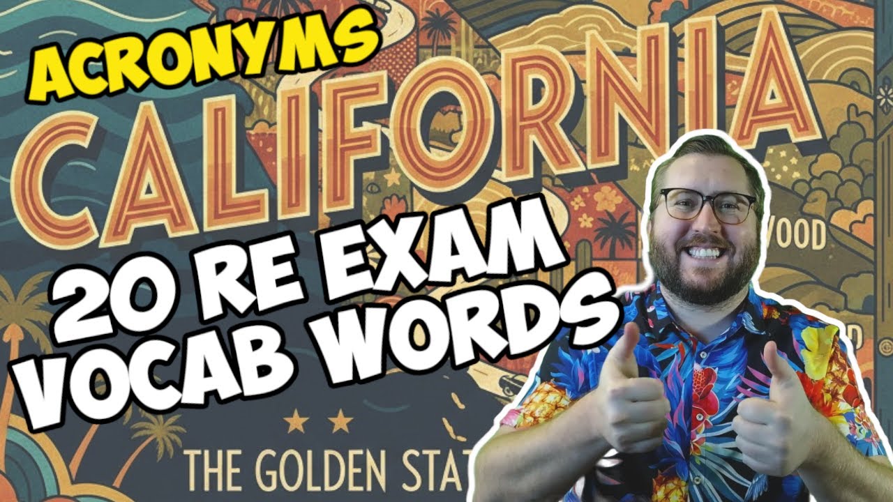 Real Estate Exam Vocabulary For 2026 Success (20 Words)