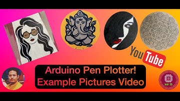 Arduino Pen Plotter Project! Drawing Examples. DIY 4xiDraw. Example Update Video